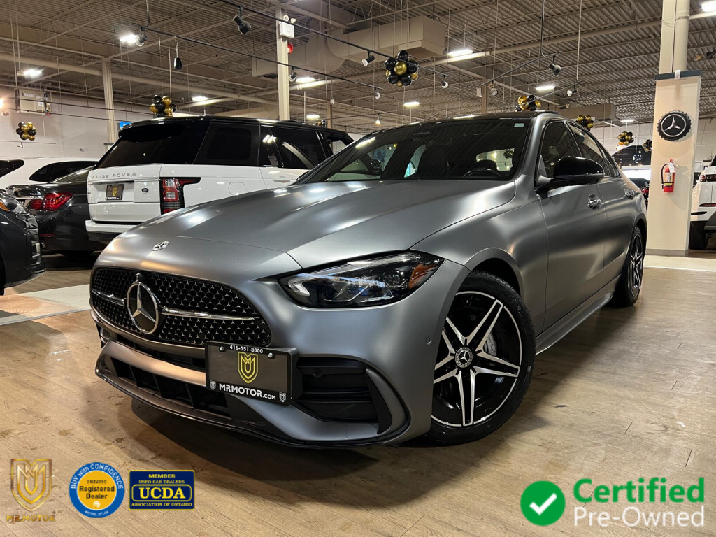 Gray 2023 Mercedes-Benz C-Class Sedan All-Wheel Drive Automatic