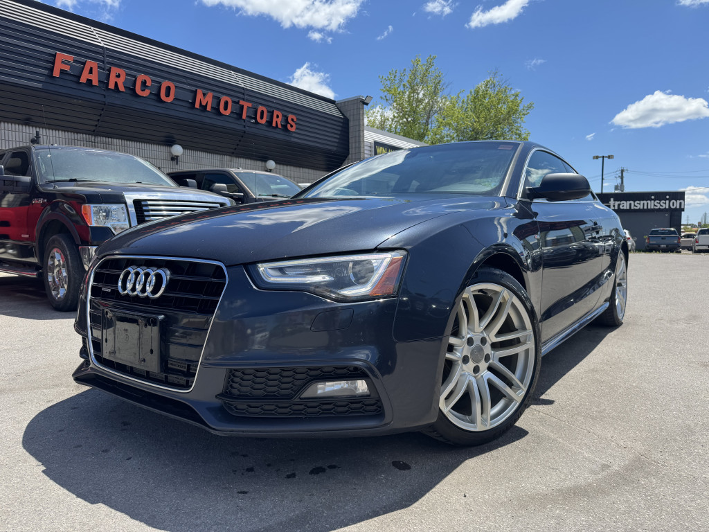 Blue 2015 Audi A5 2.0T quattro Technik Coupe AWD Coupe Automatic