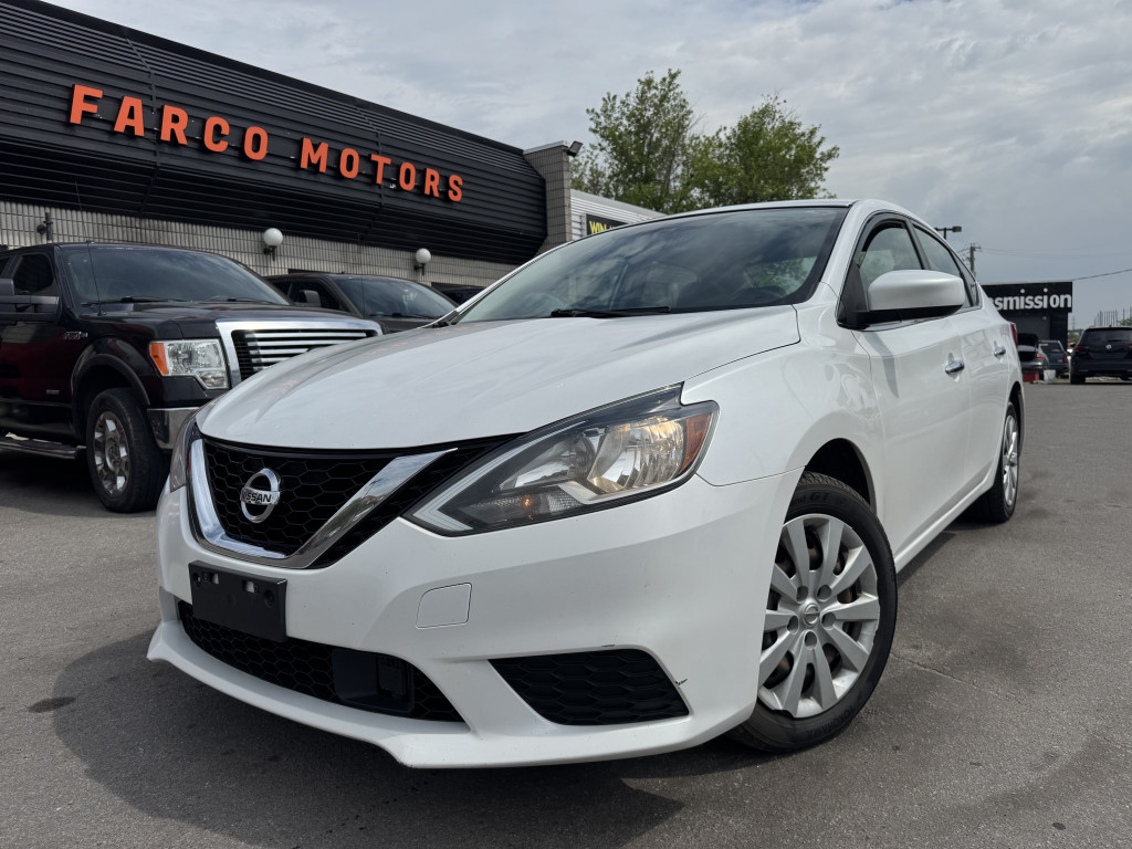White 2019 Nissan Sentra SV FWD Sedan Front-Wheel Drive Automatic