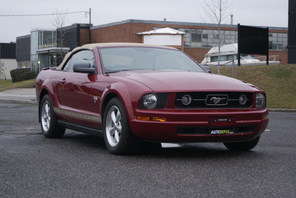 Red (Burgundy) 2009 Ford Mustang Convertible Rear-Wheel Drive Automatic