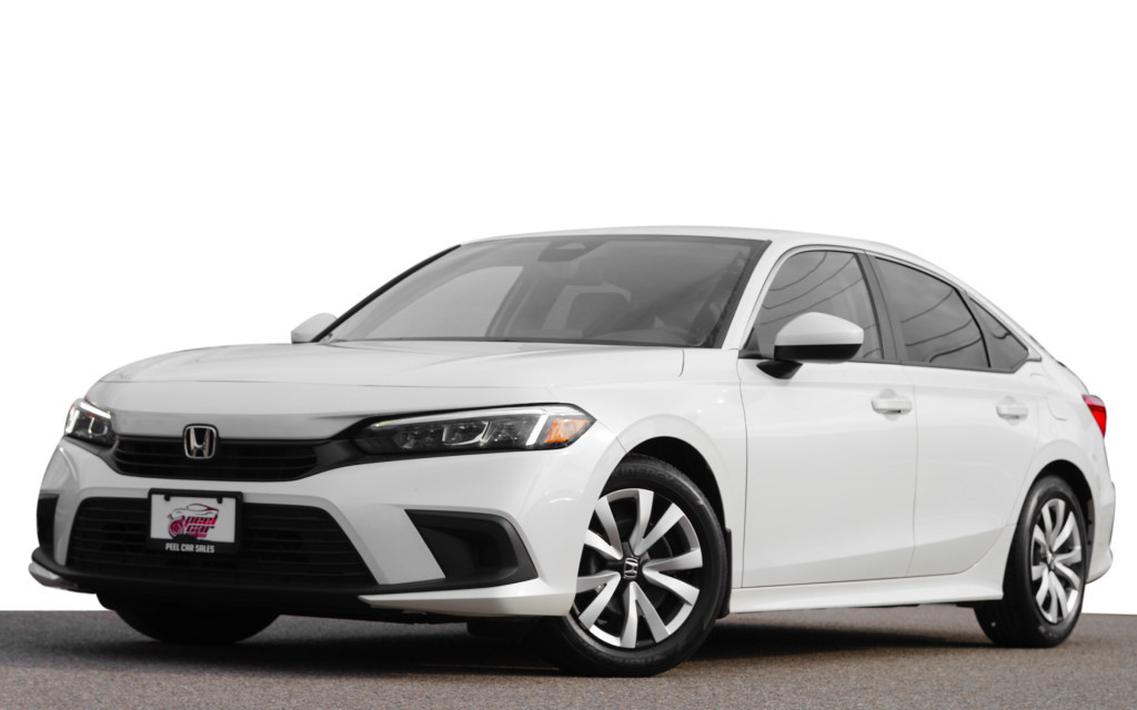 White 2022 Honda Civic Sedan Front-Wheel Drive Automatic