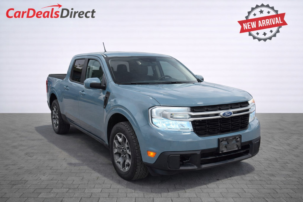 Gray 2022 Ford Maverick Lariat SuperCrew AWD Pickup Truck All-Wheel Drive Automatic