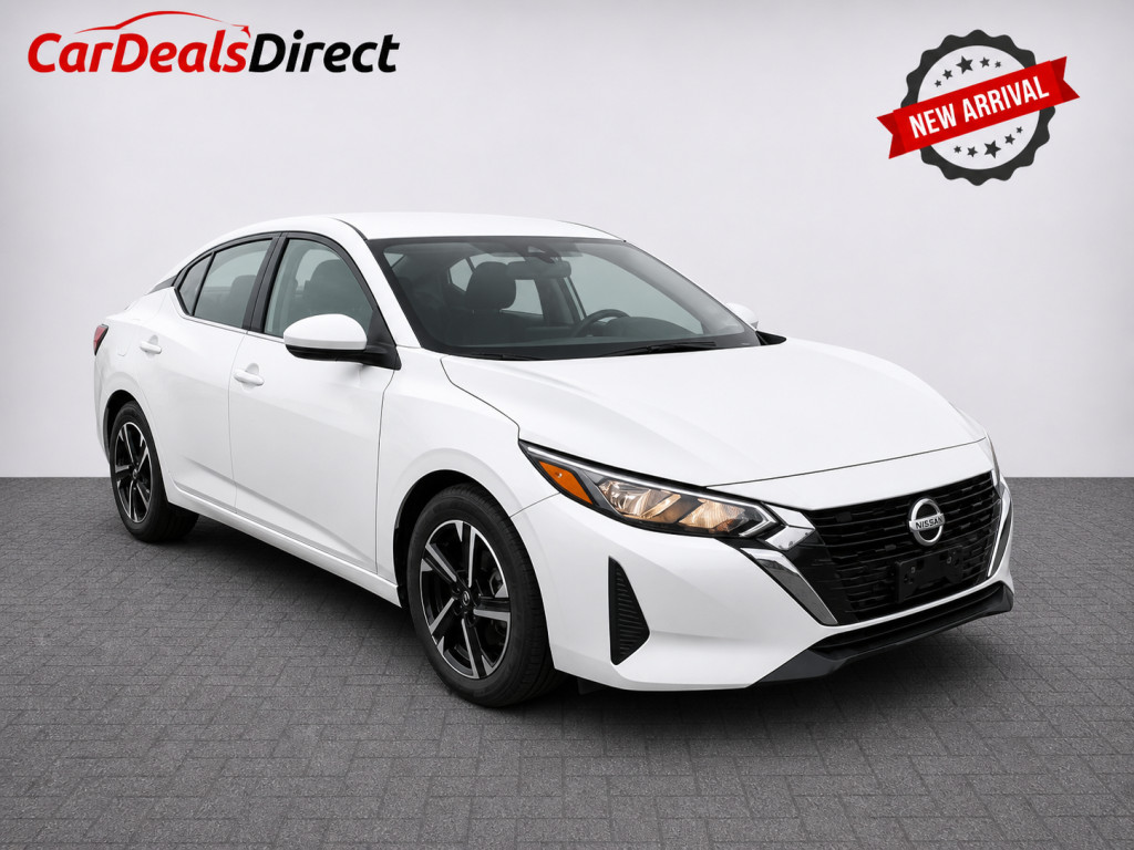 White 2024 Nissan Sentra SV FWD Sedan Front-Wheel Drive Automatic
