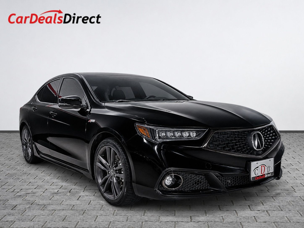 Black 2019 Acura TLX V6 SH-AWD with Elite and A-Spec Package Sedan Automatic