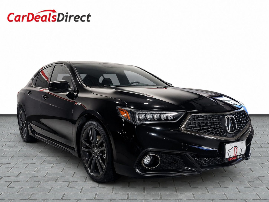 Black 2018 Acura TLX FWD with Technology and A-Spec Package Sedan Automatic