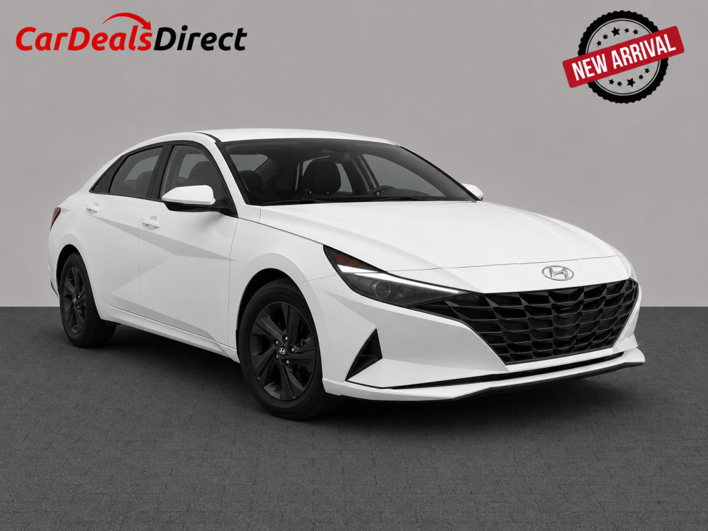 White 2021 Hyundai Elantra Sedan Automatic