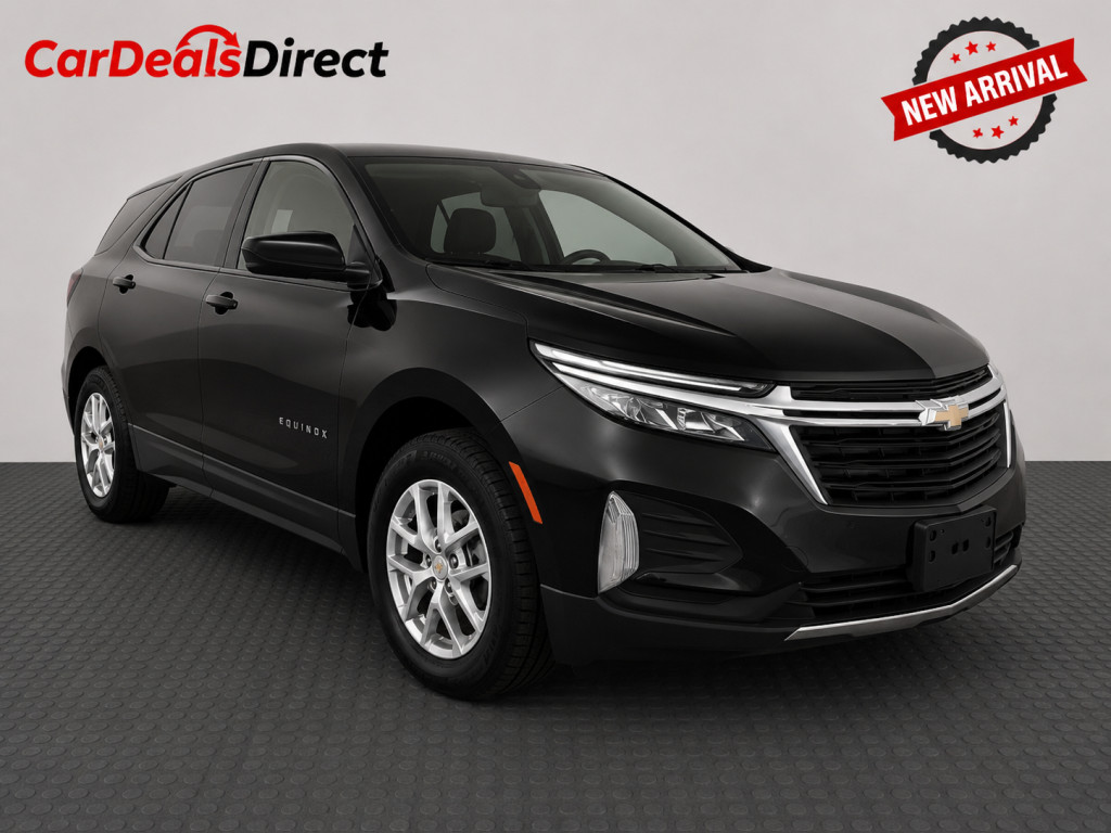 Black 2022 Chevrolet Equinox LT AWD with 1LT SUV / Crossover Four-Wheel Drive Automatic