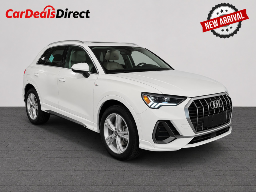 White 2021 Audi Q3 quattro Premium Plus S Line 45 TFSI SUV / Crossover All-Wheel Drive Automatic