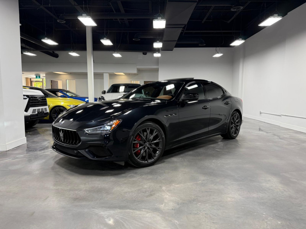 Black 2022 Maserati Ghibli Modena Q4 AWD Sedan All-Wheel Drive Automatic