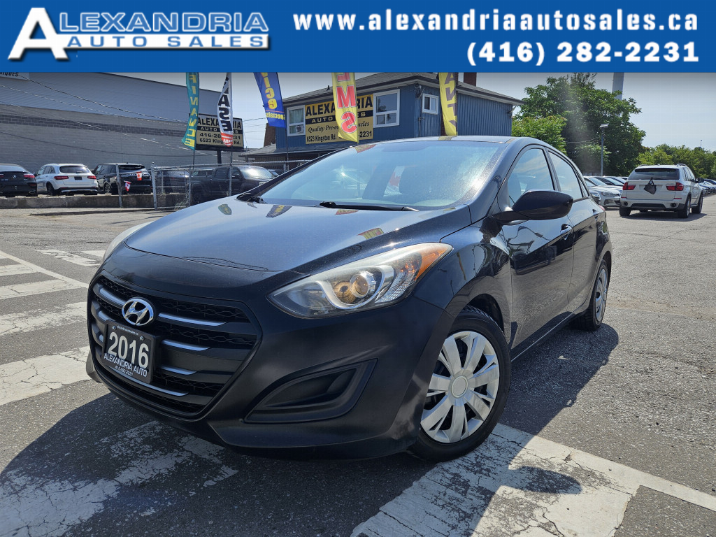 Black 2016 Hyundai Elantra GT Hatchback Manual