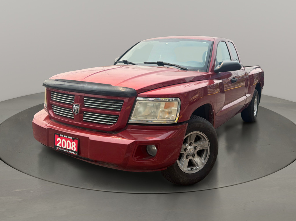 Red 2008 Dodge Dakota Pickup Truck Four-Wheel Drive Automatic