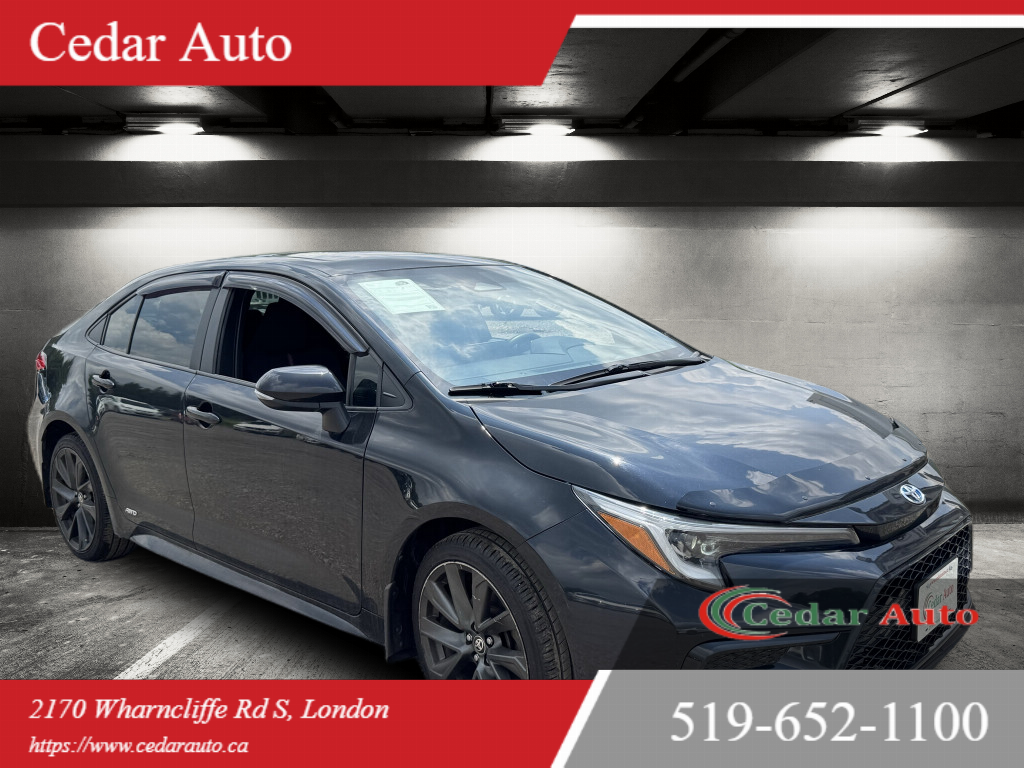 Black 2023 Toyota Corolla Hybrid SE AWD Sedan All-Wheel Drive Automatic