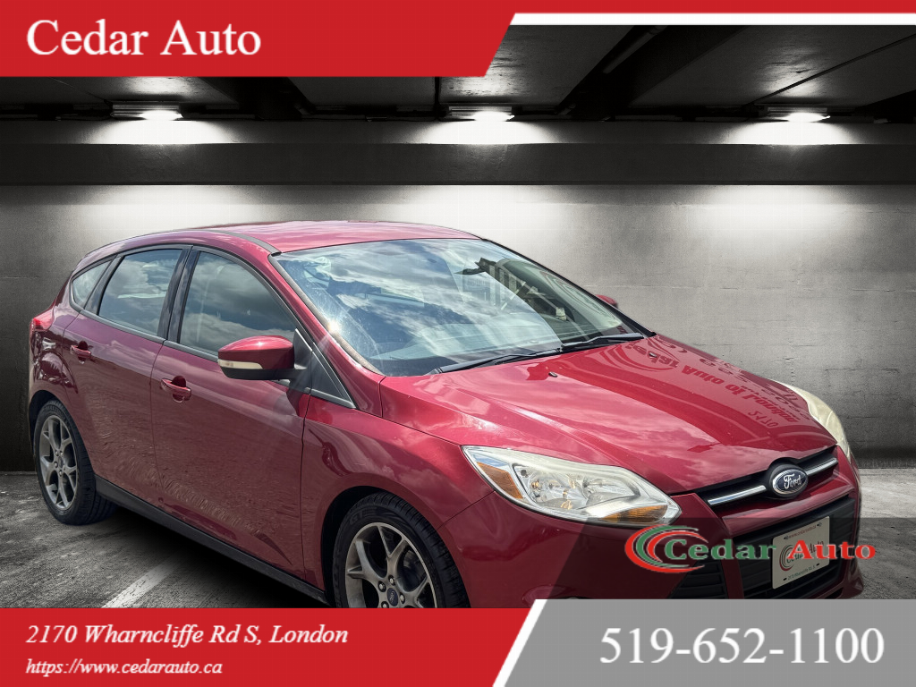 Red 2013 Ford Focus Hatchback Front-Wheel Drive Automatic