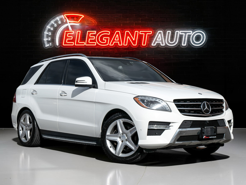 White 2015 Mercedes-Benz M-Class ML 350 BlueTEC 4MATIC SUV / Crossover Automatic