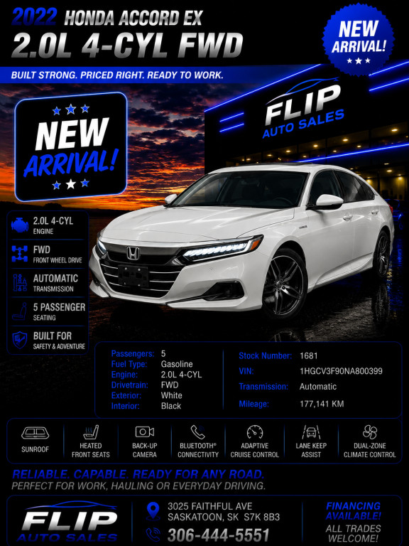 2022 Honda Accord Hybrid Touring FWD