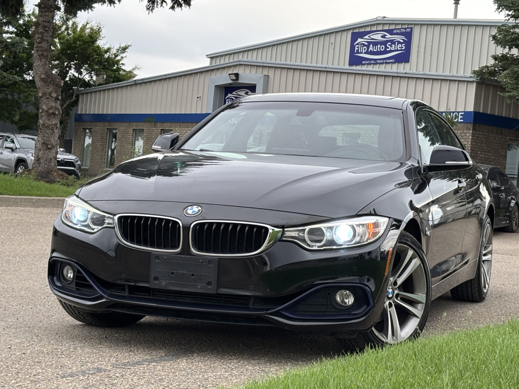 Black 2016 BMW 4 Series Sedan All-Wheel Drive Automatic