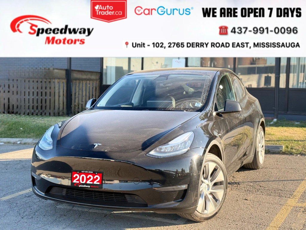 Black 2022 Tesla Model Y SUV / Crossover All-Wheel Drive Automatic