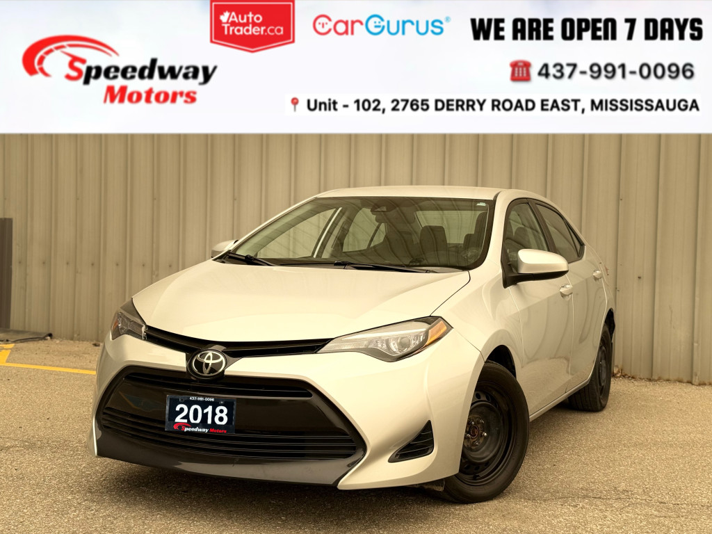Silver 2018 Toyota Corolla Sedan Front-Wheel Drive Automatic