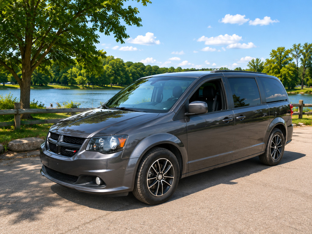 Gray 2019 Dodge Grand Caravan Minivan Front-Wheel Drive Automatic