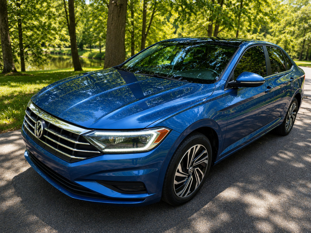 Blue 2019 Volkswagen Jetta Sedan Automatic