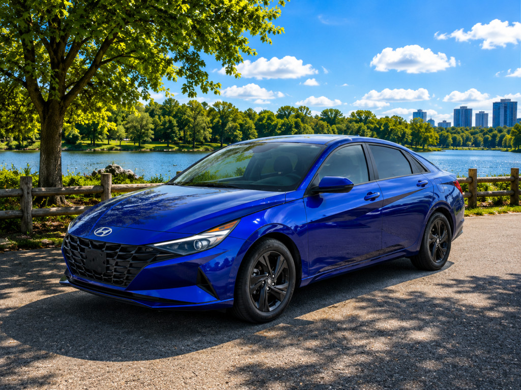 Blue 2023 Hyundai Elantra Sedan Automatic