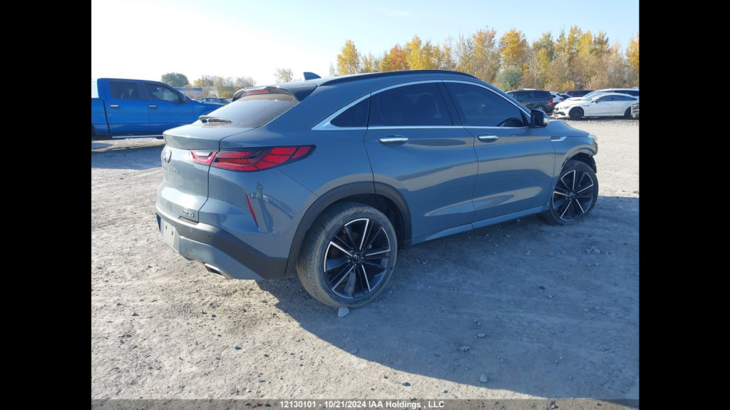 Blue 2022 INFINITI QX55 Sensory AWD SUV / Crossover All-Wheel Drive Continuously Variable Transmission