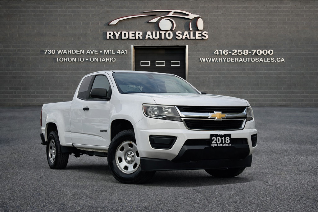 White 2018 Chevrolet Colorado Work Truck Extended Cab LB RWD Pickup Truck 4X2 Automatic