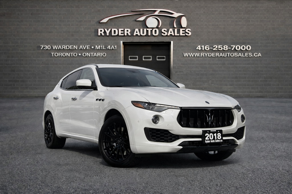 White 2018 Maserati Levante S GranSport 3.0L AWD SUV / Crossover All-Wheel Drive Automatic
