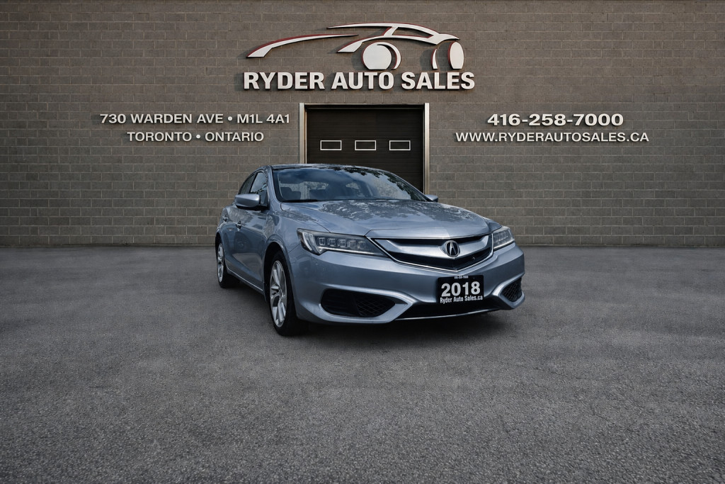 White 2018 Acura ILX FWD Sedan Front-Wheel Drive Automatic