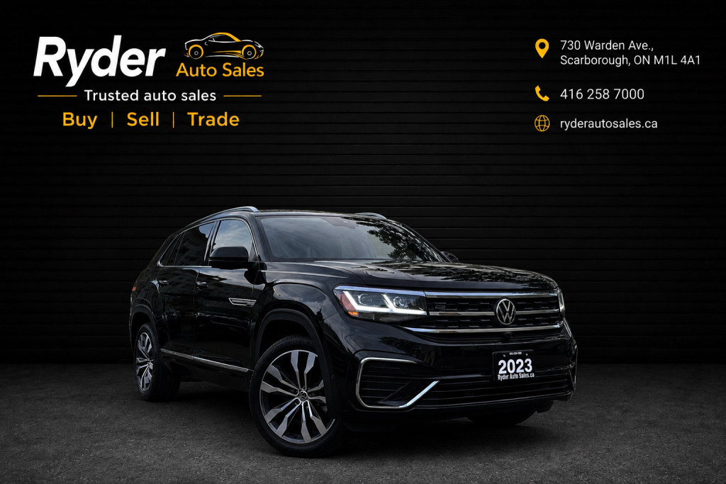 Black 2023 Volkswagen Atlas Cross Sport SUV / Crossover All-Wheel Drive Automatic