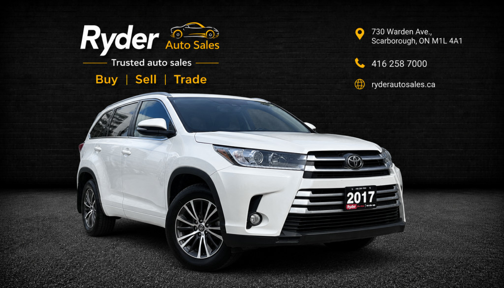 White 2017 Toyota Highlander SUV / Crossover All-Wheel Drive 8-Speed Automatic