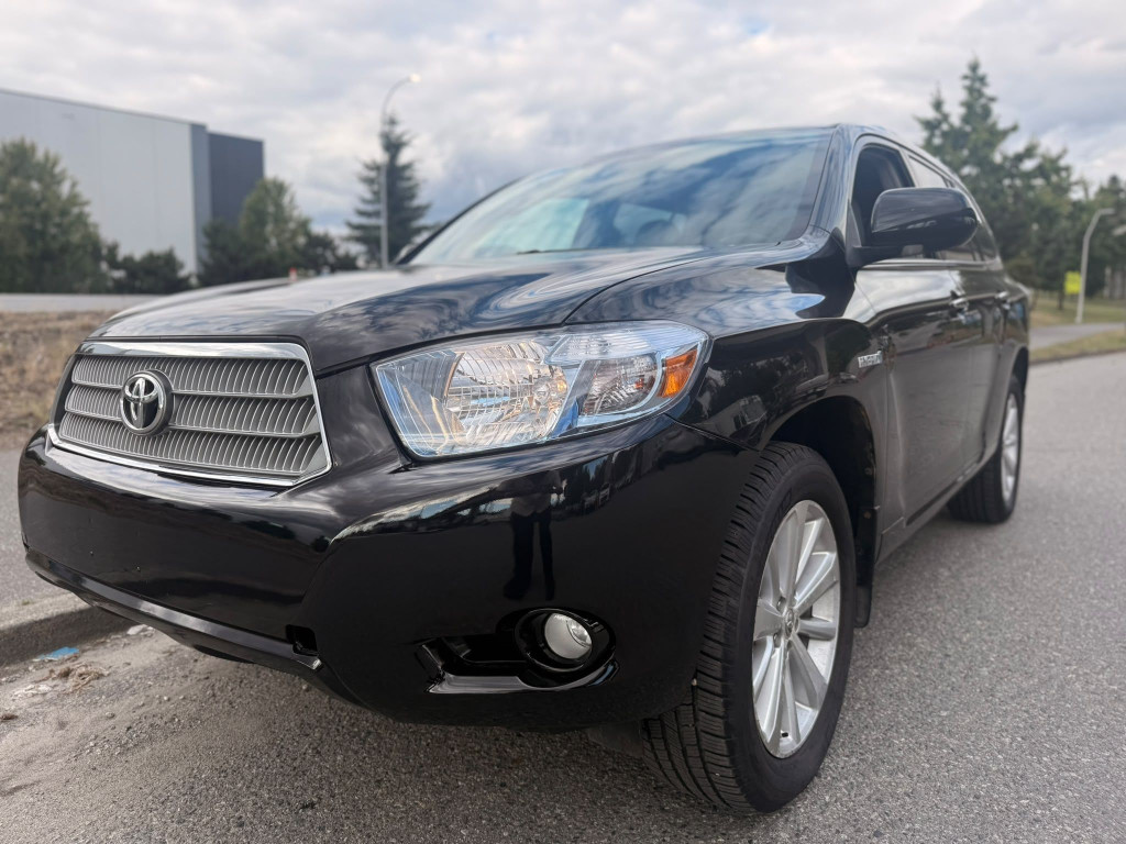 Black 2008 Toyota Highlander Hybrid Limited SUV / Crossover All-Wheel Drive Automatic