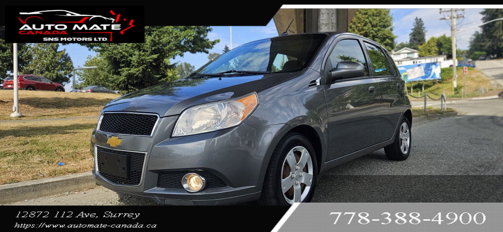 Gray 2009 Chevrolet Aveo Hatchback Front-Wheel Drive Automatic