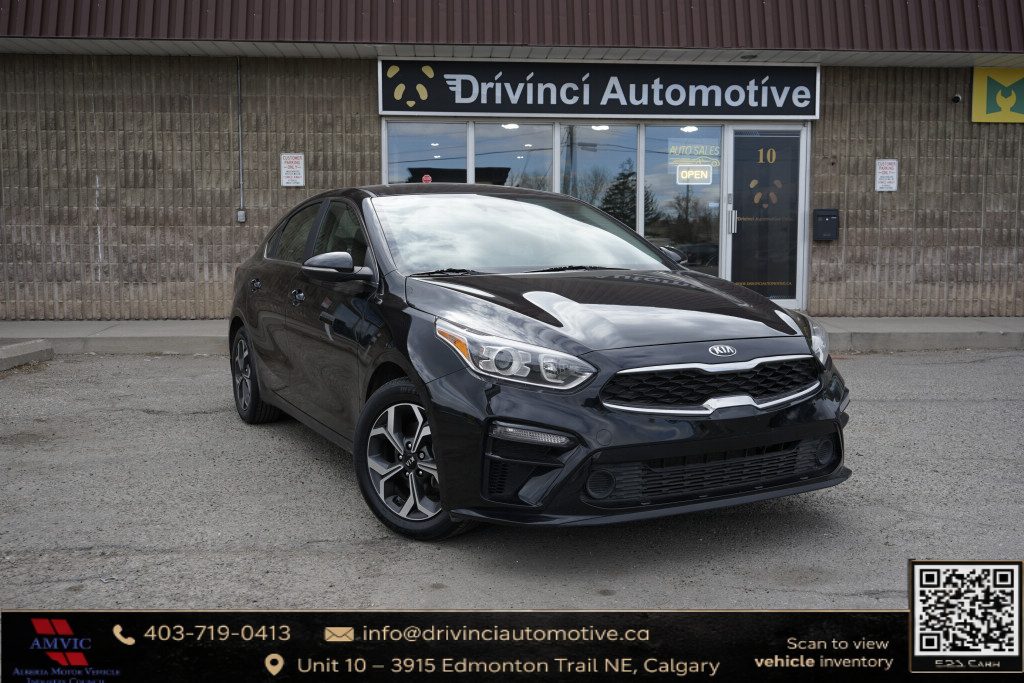 Black 2020 Kia Forte Sedan Front-Wheel Drive Automatic