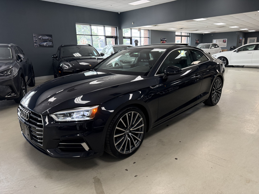 Blue 2018 Audi A5 Coupe All-Wheel Drive Automatic
