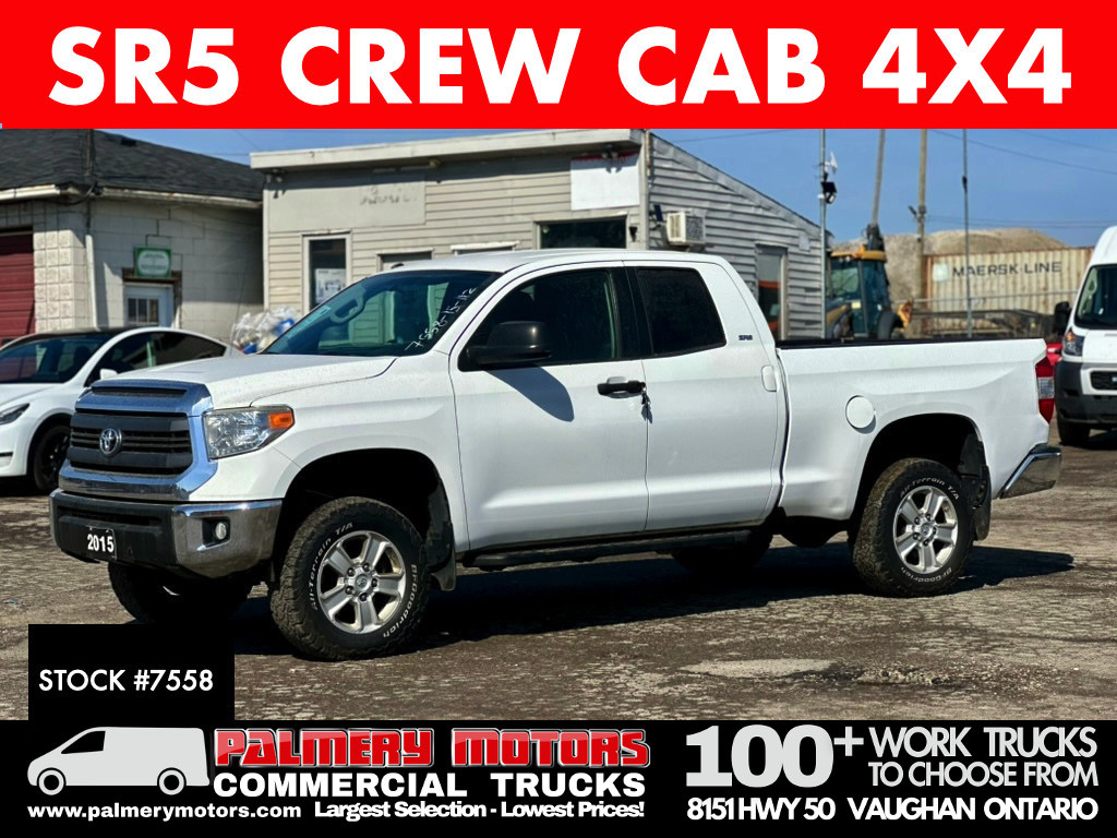 White 2015 Toyota Tundra Pickup Truck Four-Wheel Drive Automatic