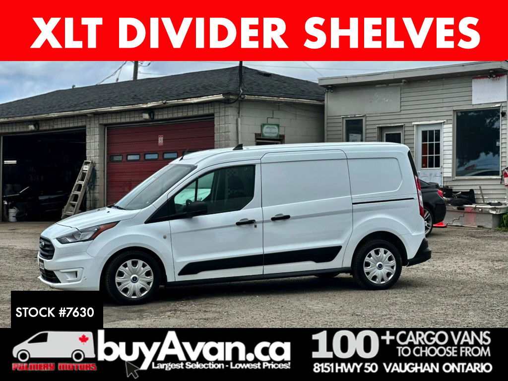 White 2023 Ford Transit Connect Cargo XLT LWB FWD with Rear Cargo Doors Van Front-Wheel Drive Automatic