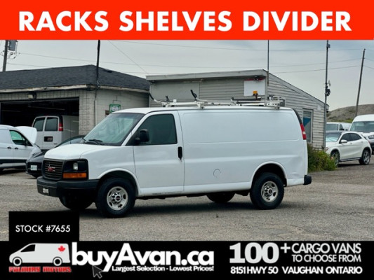White 2016 GMC Savana Cargo Van Rear-Wheel Drive Automatic