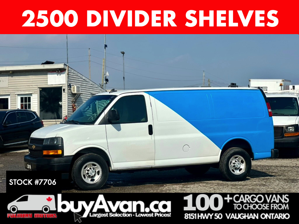 White 2019 GMC Savana Cargo Van Rear-Wheel Drive Automatic