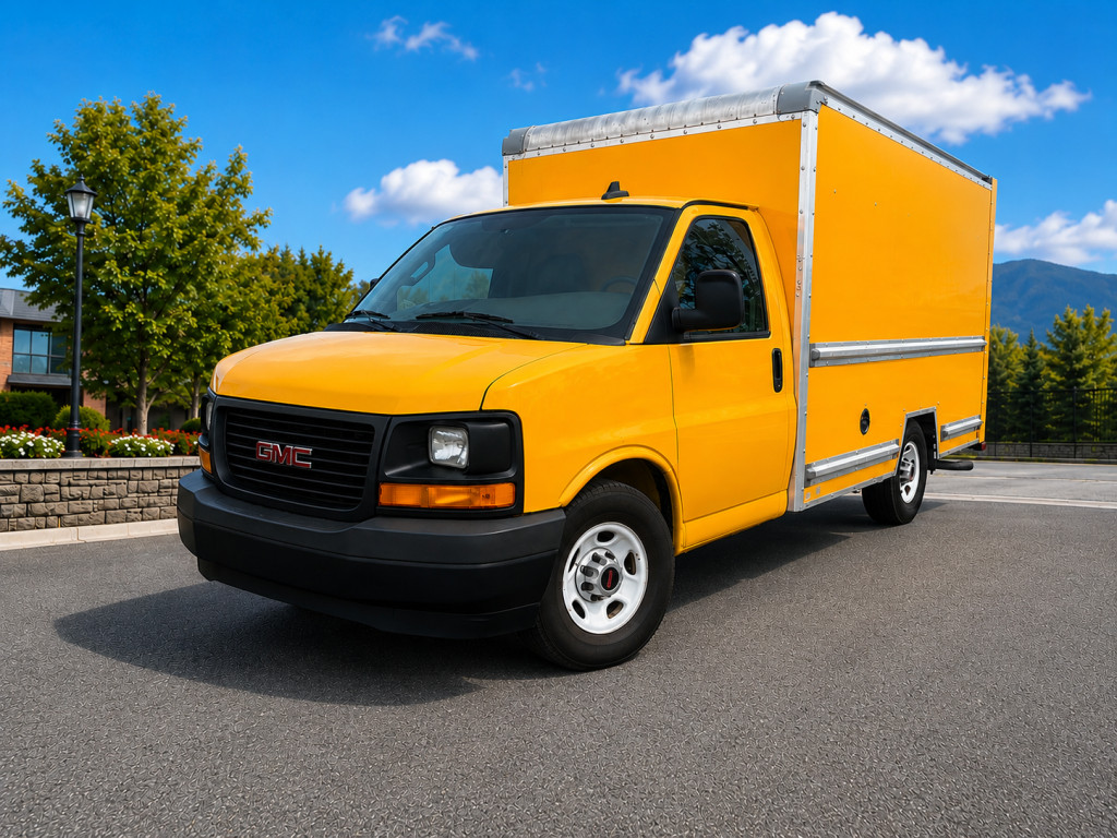 Yellow 2017 GMC Savana Chassis Van Rear-Wheel Drive Automatic