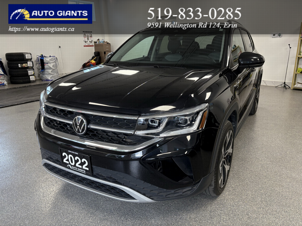 2022 Volkswagen Taos Highline 4MOTION | One Owner | No Accidents | Low Kilometres | Winter Tires Included at Auto Giants