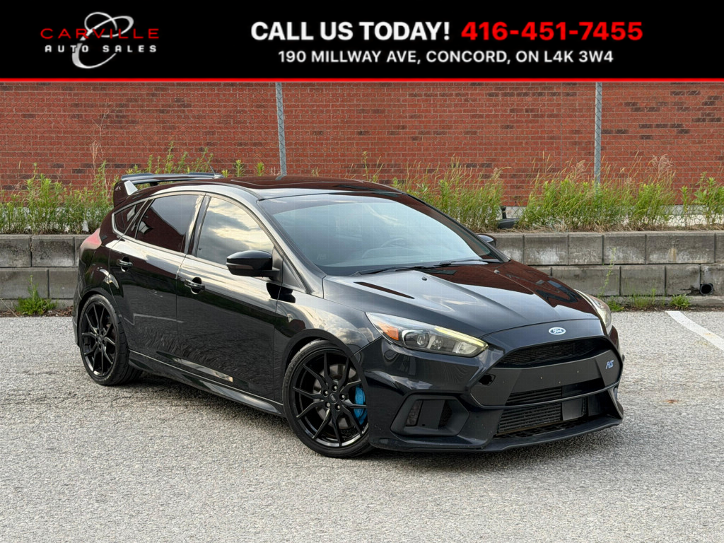 Black 2017 Ford Focus RS Hatchback Hatchback All-Wheel Drive Manual