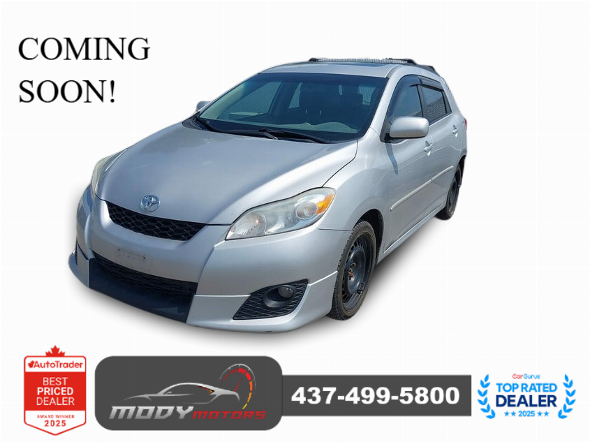 Gray 2009 Toyota Matrix Hatchback Automatic