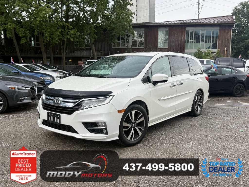 White 2018 Honda Odyssey Minivan Front-Wheel Drive Automatic