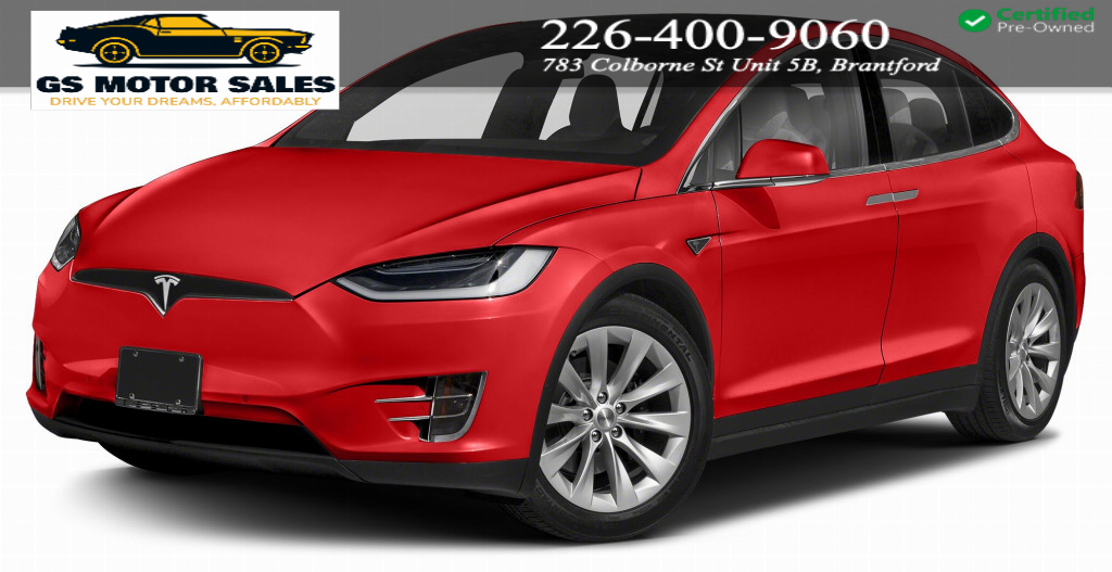 Red 2017 Tesla Model X SUV / Crossover All-Wheel Drive Automatic