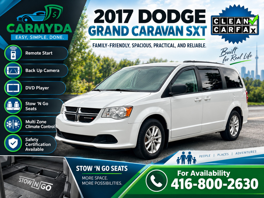  2017 Dodge Grand Caravan SXT Premium Plus FWD   