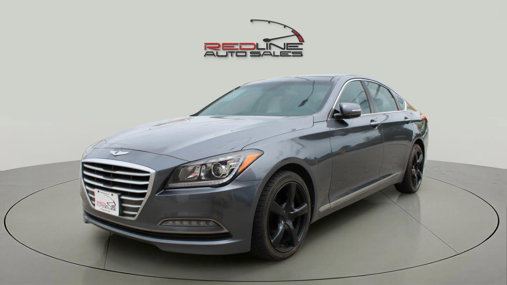 Gray 2016 Hyundai Genesis 3.8 RWD Sedan Rear-Wheel Drive Automatic