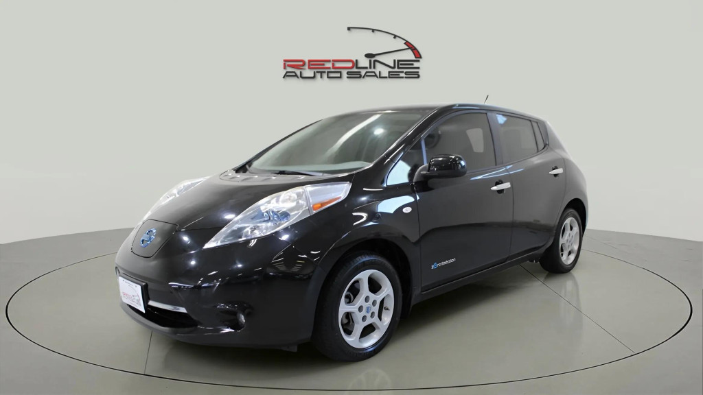 Black 2012 Nissan LEAF SL Hatchback Front-Wheel Drive Automatic