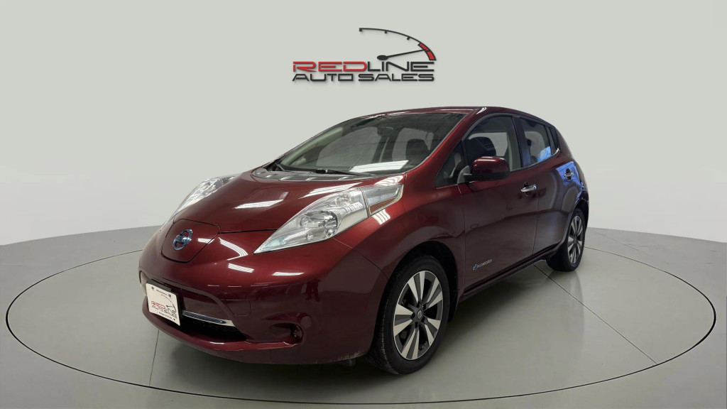 Red 2017 Nissan LEAF SV Hatchback Front-Wheel Drive Automatic