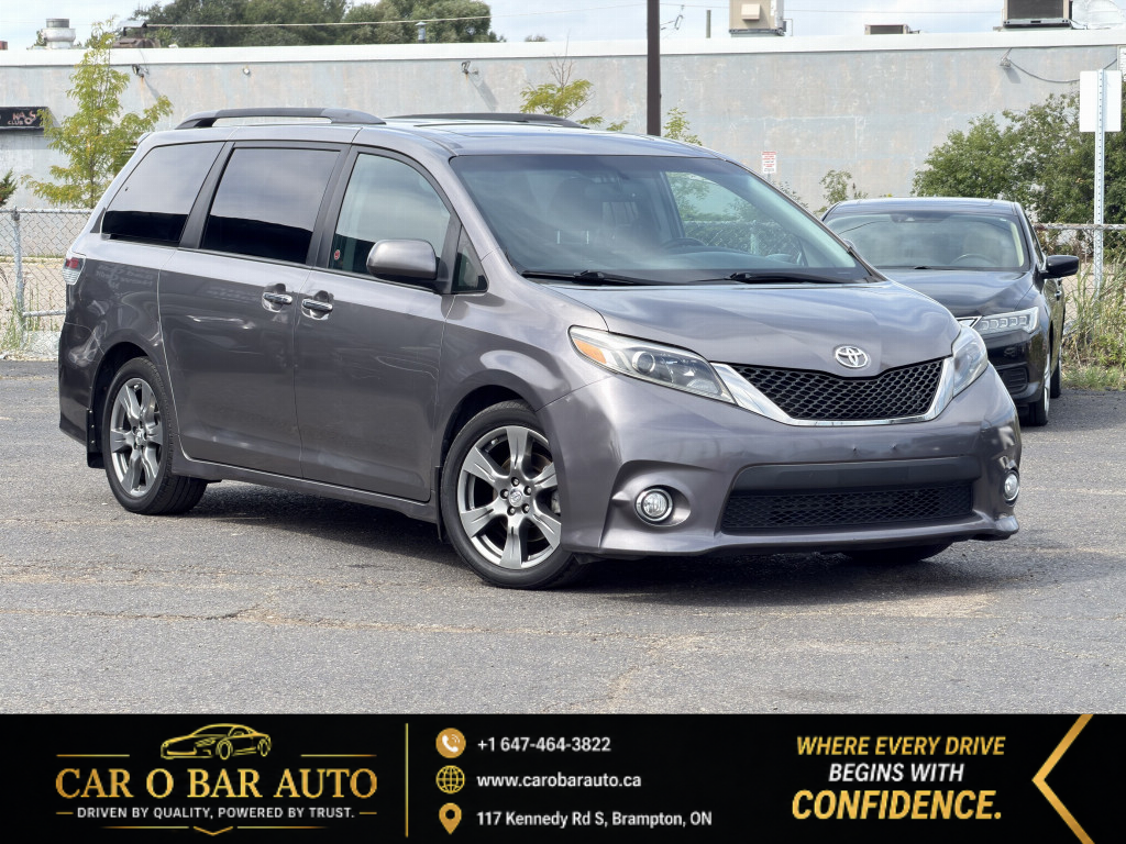 Gray 2017 Toyota Sienna Minivan Front-Wheel Drive Automatic